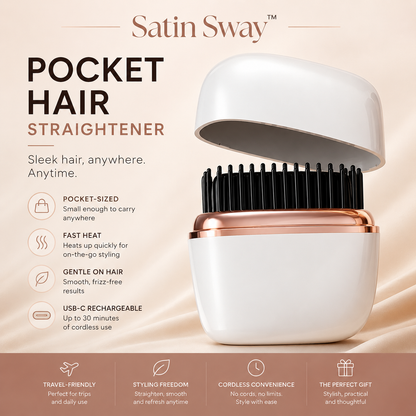 Satin Sway™ Portable Pocket Hair Straigthener